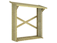 Grenen haardhoutberging geïmpregneerd - 72x180x185 cm - afbeelding 2 van  3