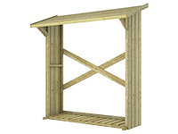 Grenen haardhoutberging geïmpregneerd - 72x180x185 cm - afbeelding 3 van  3