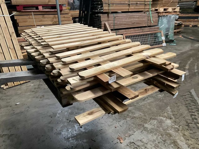 Grenen hekwerk geïmpregneerd - 180x80 cm (7x) - afbeelding 2 van  12