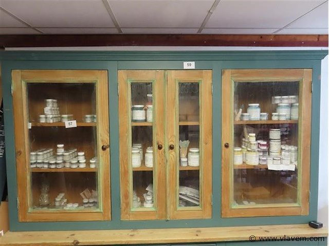 Grenen kast h 210cm d 55cm b 210cm - afbeelding 2 van  6