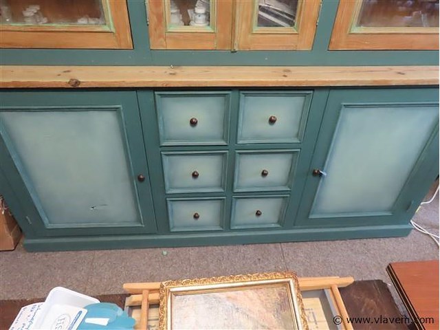 Grenen kast h 210cm d 55cm b 210cm - afbeelding 3 van  6