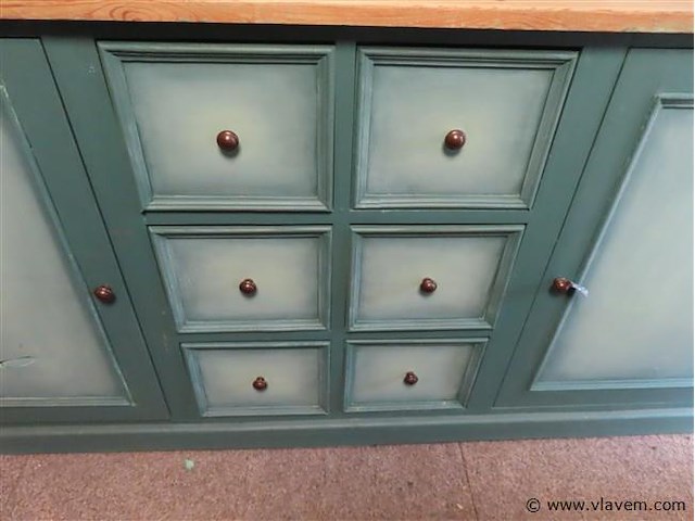 Grenen kast h 210cm d 55cm b 210cm - afbeelding 6 van  6