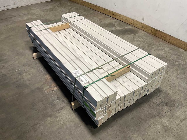 Grenen kozijnprofiel-a wit gegrond 200x11x6,6 cm (50x) - afbeelding 1 van  10