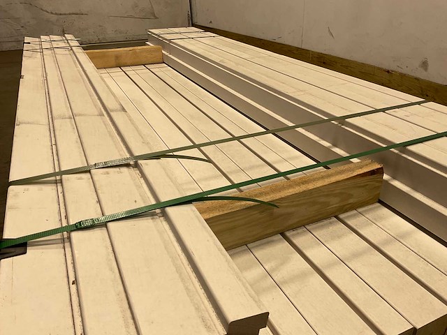 Grenen kozijnprofiel-a wit gegrond 200x11x6,6 cm (50x) - afbeelding 5 van  10