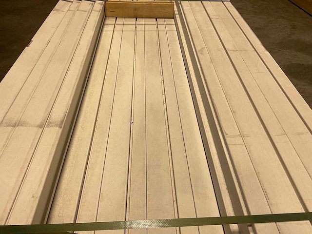 Grenen kozijnprofiel-a wit gegrond 200x11x6,6 cm (50x) - afbeelding 6 van  10