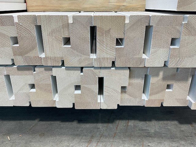 Grenen kozijnprofiel-a wit gegrond 200x11x6,6 cm (50x) - afbeelding 9 van  10