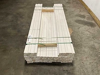 Grenen kozijnprofiel-a wit gegrond 200x11x6,6 cm (50x) - afbeelding 4 van  10