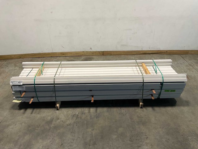 Grenen kozijnprofiel b wit gegrond 300x11x6,6 cm (50x) - afbeelding 2 van  8