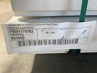 Grenen kozijnprofiel b wit gegrond 300x11x6,6 cm (50x) - afbeelding 6 van  8