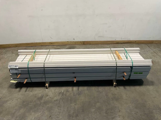 Grenen kozijnprofiel b wit gegrond 300x11x6,6 cm (50x) - afbeelding 2 van  8