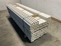 Grenen kozijnprofiel c wit gegrond 300x11x6,6 cm (30x) - afbeelding 1 van  6