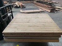 Grenen latten tuinscherm "lux" - 180x180 cm (9x) - afbeelding 3 van  3