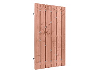 Grenen looppoort met stalen frame - 180x120 cm - afbeelding 1 van  1