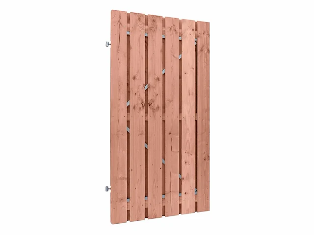 Grenen looppoort met stalen frame - 180x120 cm - afbeelding 1 van  1