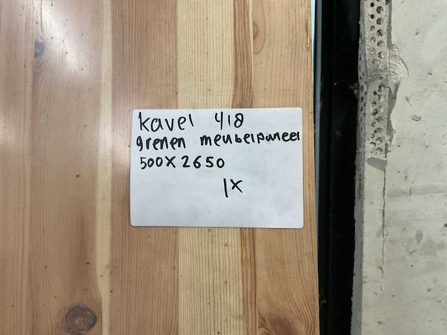 Grenen meubelpaneel 500x2650 mm - afbeelding 6 van  6