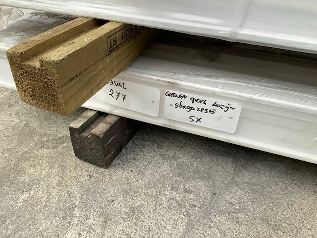Grenen opdek kozijn 231,5x9x5,6 cm (15x) - afbeelding 9 van  9