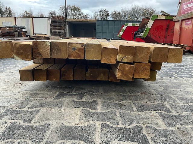 Grenen paal 9x9 cm (30x) - afbeelding 5 van  6