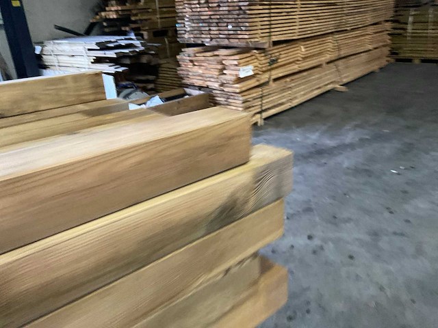 Grenen paal geïmpregneerd - 100-140x11x11 cm (37x) - afbeelding 3 van  7