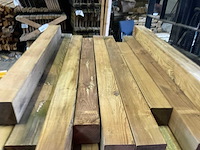 Grenen paal geïmpregneerd - 100-140x11x11 cm (37x) - afbeelding 5 van  7