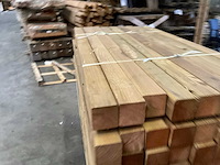 Grenen paal geïmpregneerd 150x8,8x8,8 cm (80x) - afbeelding 7 van  9