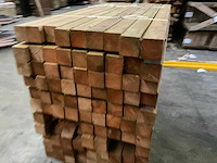 Grenen paal geïmpregneerd 150x8,8x8,8 cm (80x) - afbeelding 4 van  9