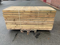 Grenen paal geïmpregneerd 240x8.8x8.8 cm (50x) - afbeelding 1 van  7