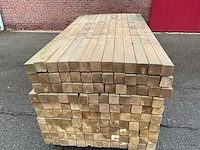 Grenen paal geïmpregneerd 240x8.8x8.8 cm (75x) - afbeelding 4 van  6