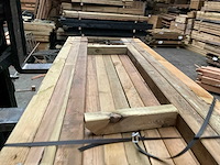 Grenen paal geschaafd - 180x6,8x6,8 cm (17x) - afbeelding 3 van  12