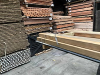 Grenen paal geschaafd - 180x6,8x6,8 cm (17x) - afbeelding 6 van  12