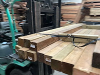 Grenen paal geschaafd - 180x6,8x6,8 cm (17x) - afbeelding 10 van  12