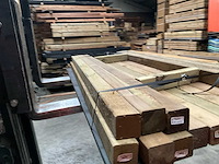 Grenen paal geschaafd - 180x6,8x6,8 cm (17x) - afbeelding 12 van  12