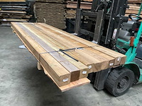 Grenen paal geschaafd - 240x8,8x8,8 cm (9x) - afbeelding 1 van  8