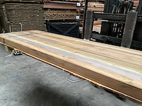 Grenen paal geschaafd - 240x8,8x8,8 cm (9x) - afbeelding 2 van  8