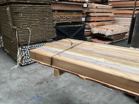 Grenen paal geschaafd - 240x8,8x8,8 cm (9x) - afbeelding 3 van  8