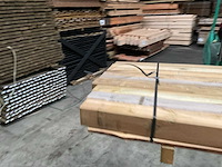 Grenen paal geschaafd - 240x8,8x8,8 cm (9x) - afbeelding 4 van  8