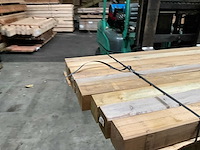 Grenen paal geschaafd - 240x8,8x8,8 cm (9x) - afbeelding 5 van  8