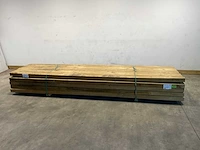 Grenen paal geschaafd 400x8,8x8,8 cm (25x)