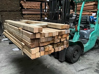 Grenen paal geschaafd/geïmpregneerd - 180x6,5x6,5 cm (60x) - afbeelding 1 van  9