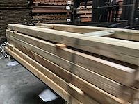 Grenen paal geschaafd/geïmpregneerd - 180x6,5x6,5 cm (60x) - afbeelding 2 van  9