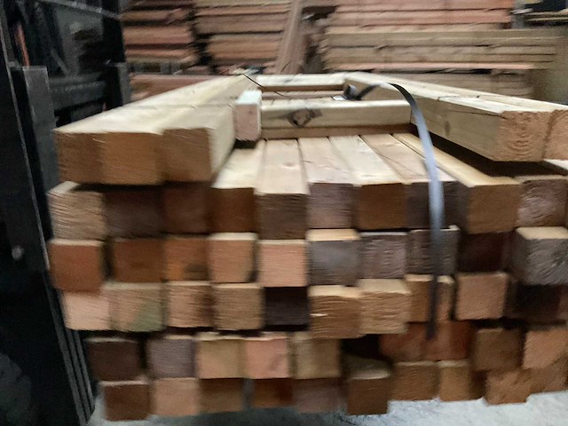 Grenen paal geschaafd/geïmpregneerd - 180x6,5x6,5 cm (60x) - afbeelding 6 van  9