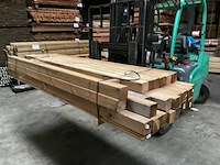 Grenen paal geschaafd/geïmpregneerd - 220-240x8,8x8,8 cm (26x) - afbeelding 1 van  8