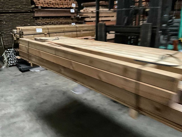 Grenen paal geschaafd/geïmpregneerd - 220-240x8,8x8,8 cm (26x) - afbeelding 2 van  8