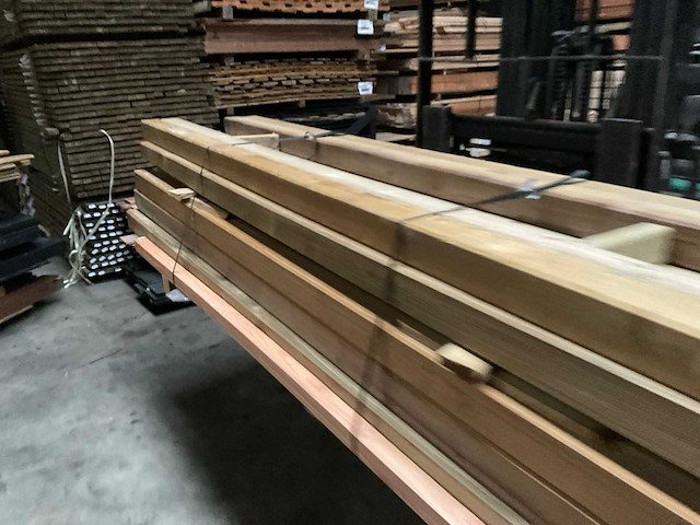 Grenen paal geschaafd/geïmpregneerd - 270x8,8x8,8 cm (32x) - afbeelding 2 van  6