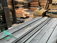 Grenen paal geschaafd/gezwart - 270x8,8x8,8 cm (10x) - afbeelding 2 van  11