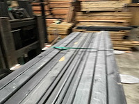 Grenen paal geschaafd/gezwart - 270x8,8x8,8 cm (10x) - afbeelding 11 van  11