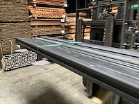 Grenen paal geschaafd/gezwart - 270x8,8x8,8 cm (10x) - afbeelding 4 van  11