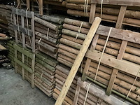 Grenen paal rond gefreesd geïmpregneerd - 240x10x10 cm (50x) - afbeelding 3 van  3