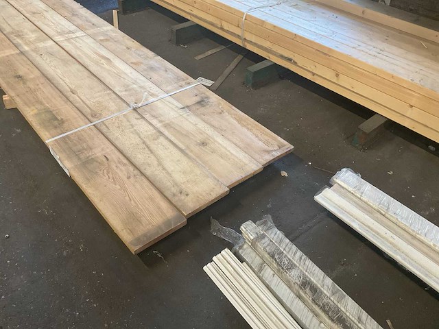 Grenen plank 25x250x3950 mm (4x) - afbeelding 2 van  5