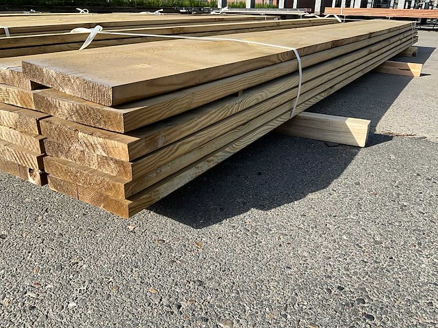 Grenen plank 4000x190x25 mm (26x) - afbeelding 2 van  5