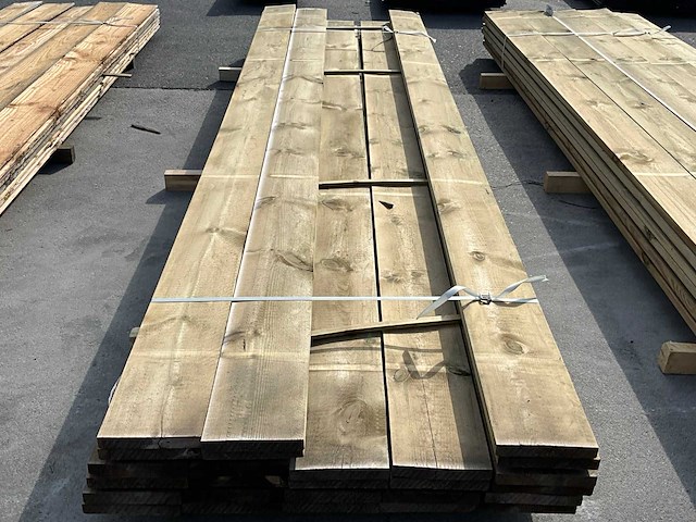Grenen plank 4000x190x25 mm (26x) - afbeelding 5 van  5